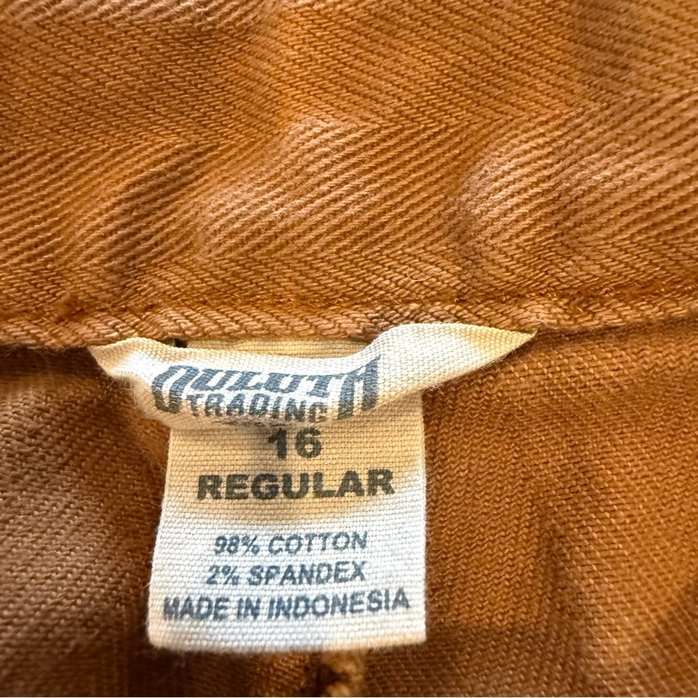 Duluth Trading Co. Women's Size 16 Tan Brown 4 Pocket Pant Straight Leg Cotton - Picture 11 of 12
